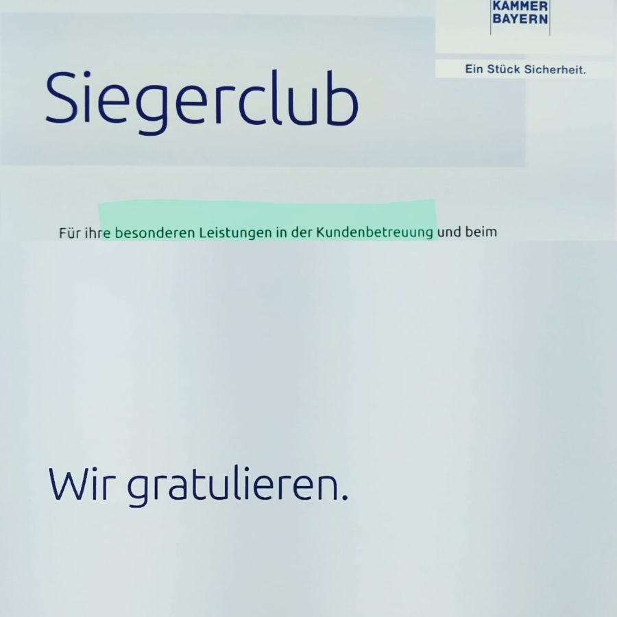 Erneute Auszeichnung für Versicherungsbüro Joas