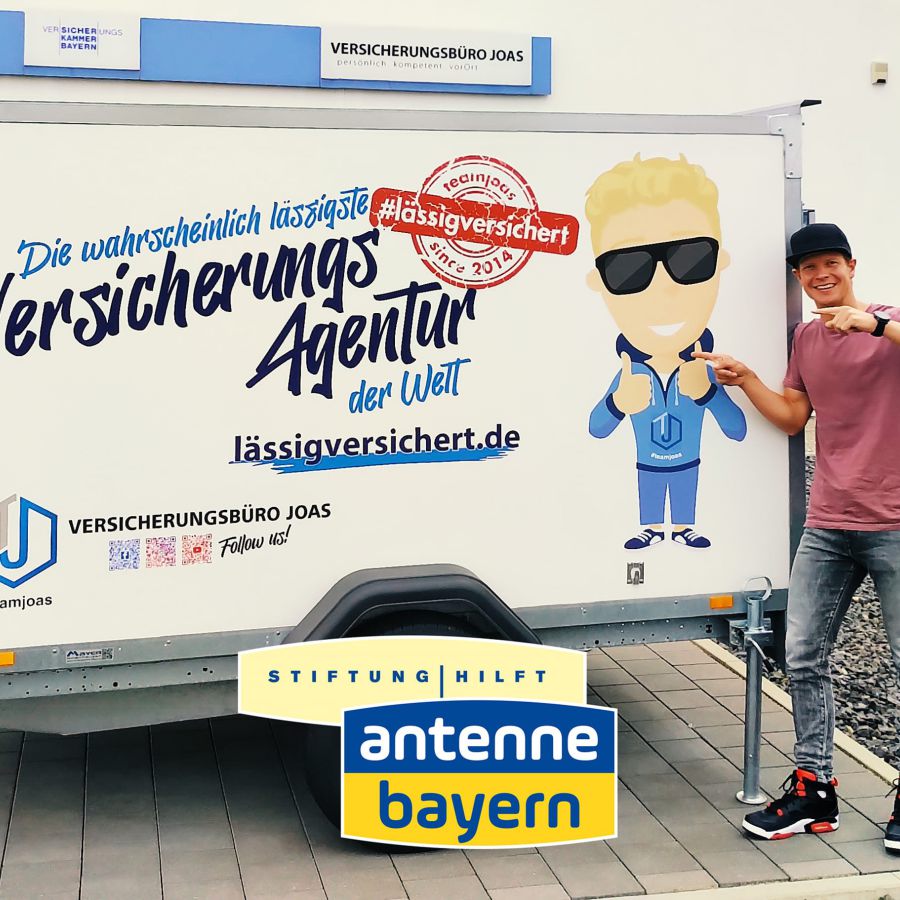 Versicherungsbüro Joas hilft Stiftung Antenne Bayern
