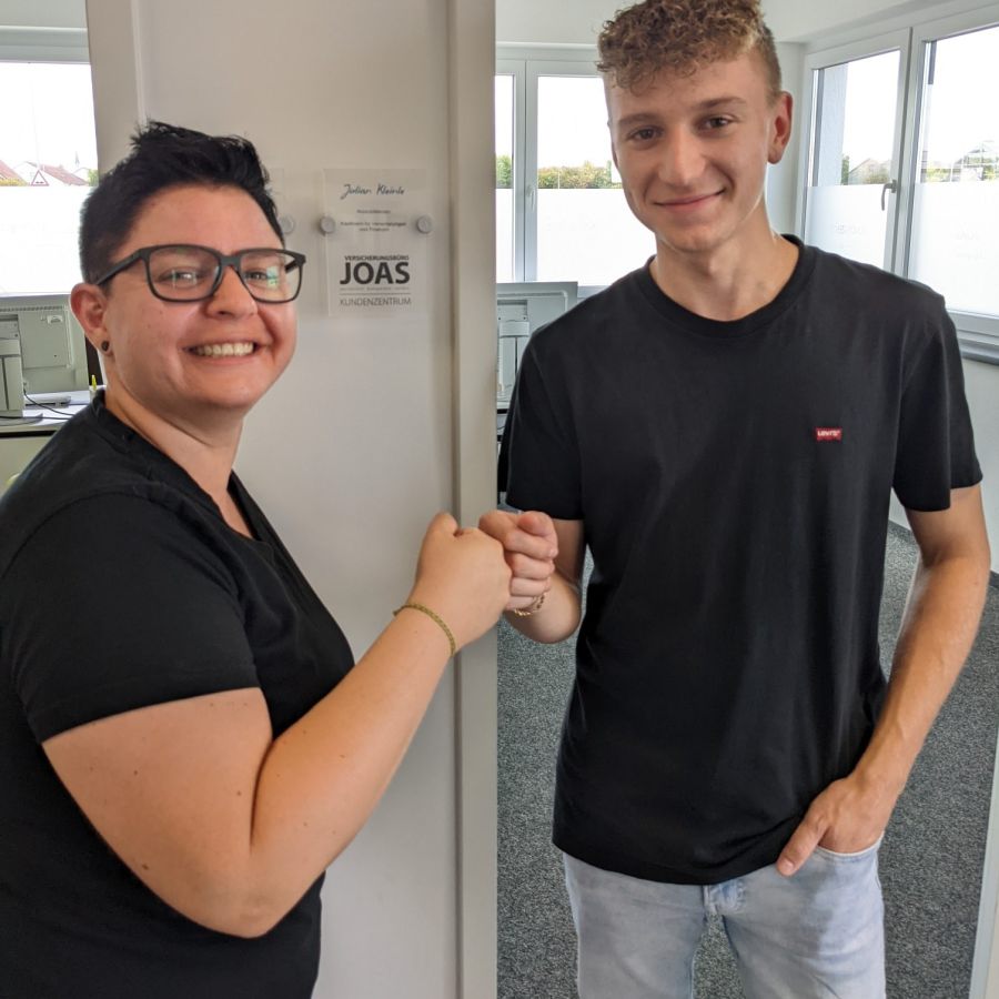 Auszubildender Julian Kleinle